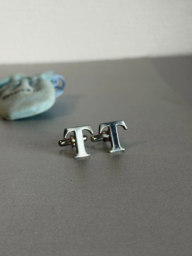 Tiffany logo cufflinks - t,