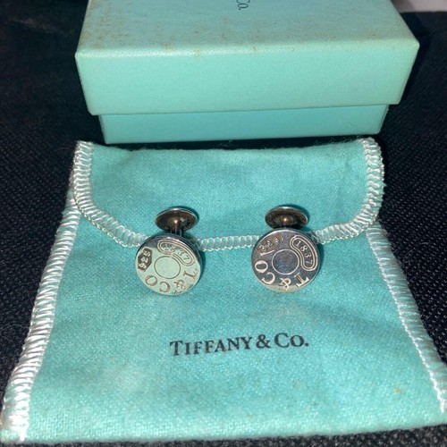 Tiffany cufflinks sterling - tiffany,