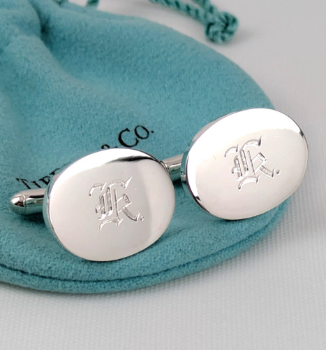 Tiffany oval cufflinks - &,