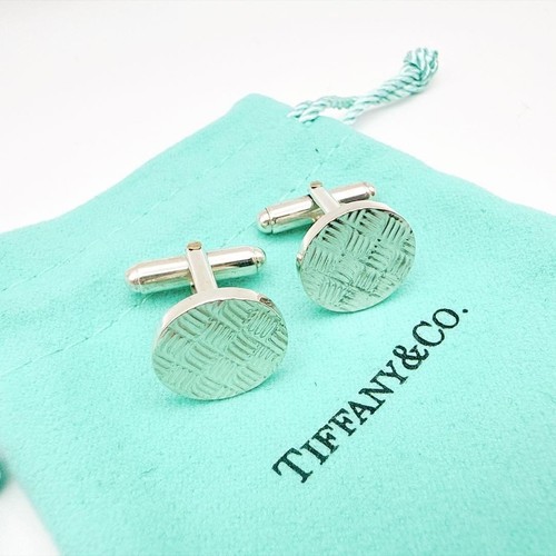 Tiffany circle cufflinks - tiffany,