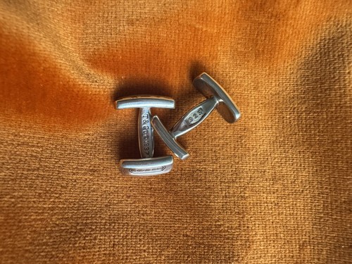 Tiffany silver cufflinks - tiffany,