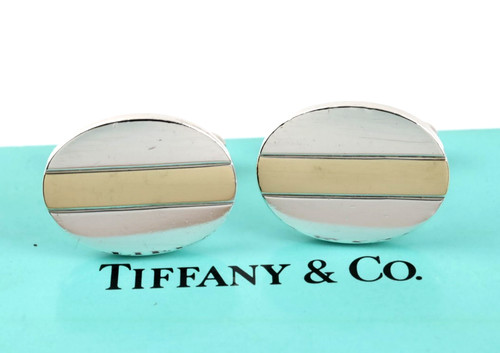 Tiffany oval cufflinks - tiffany, &